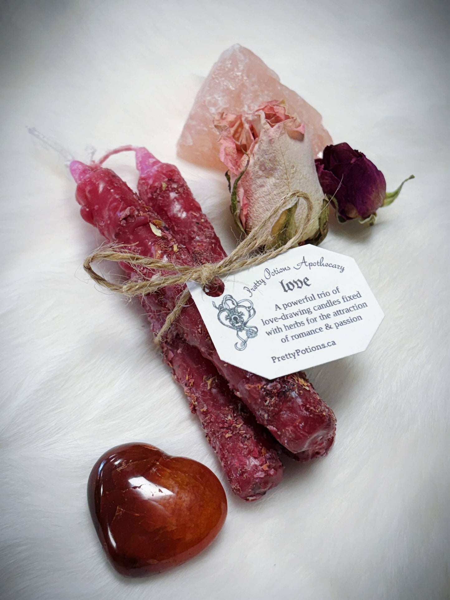 Spell Chime Candle Trios: Love