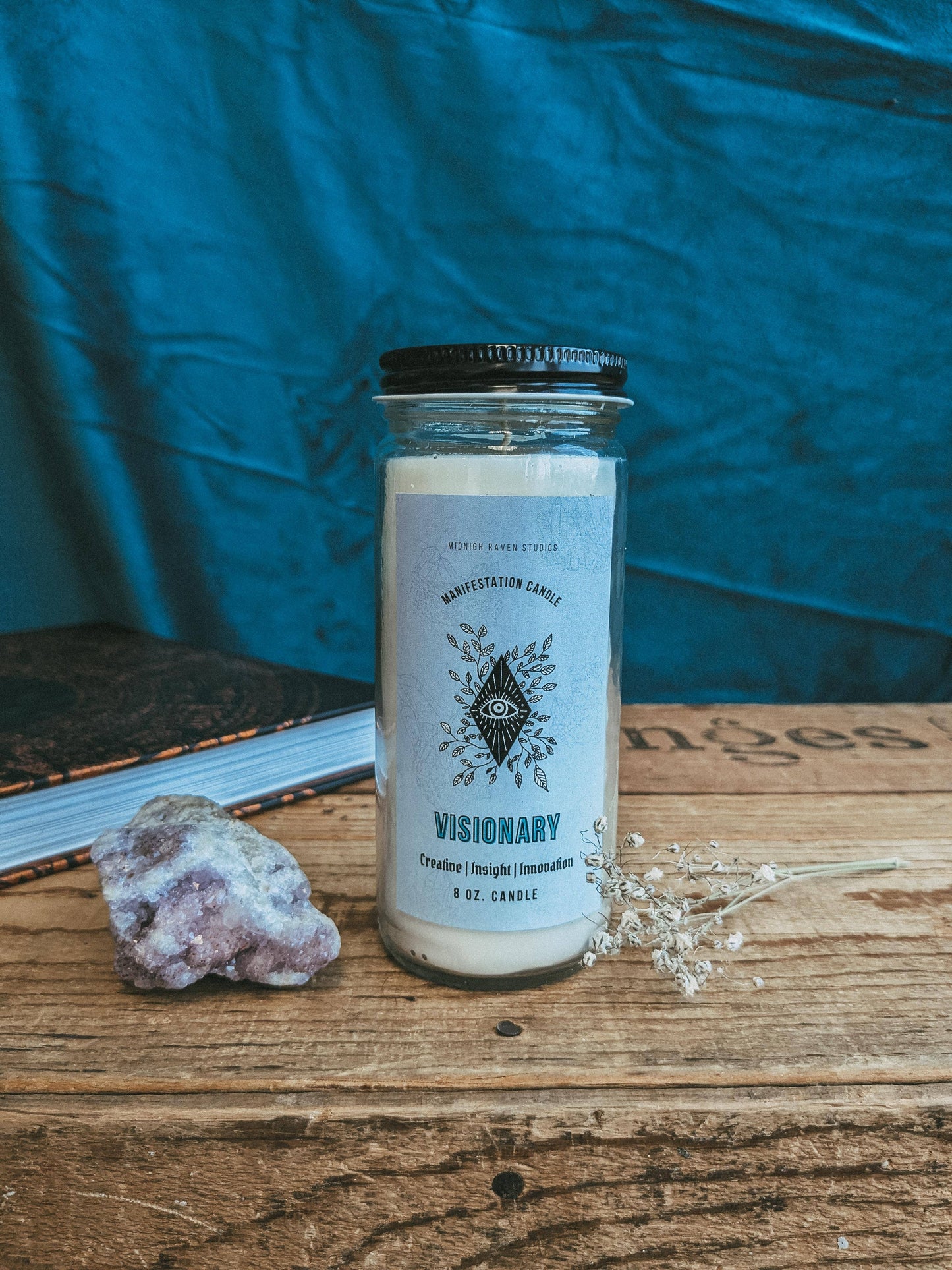 Visionary Manifestation Candle - Boho Candle - frankincense