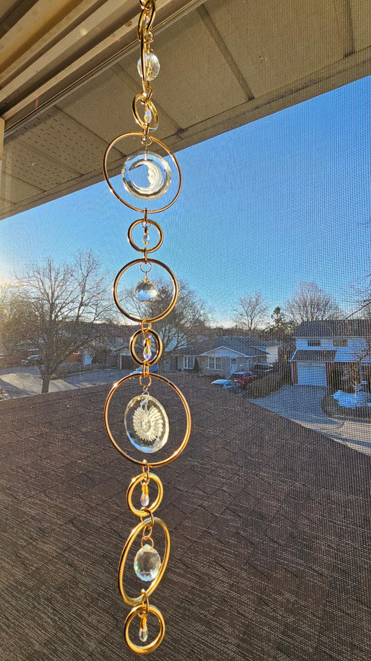 Celestial Cascade • Sun & Moon (Gold)