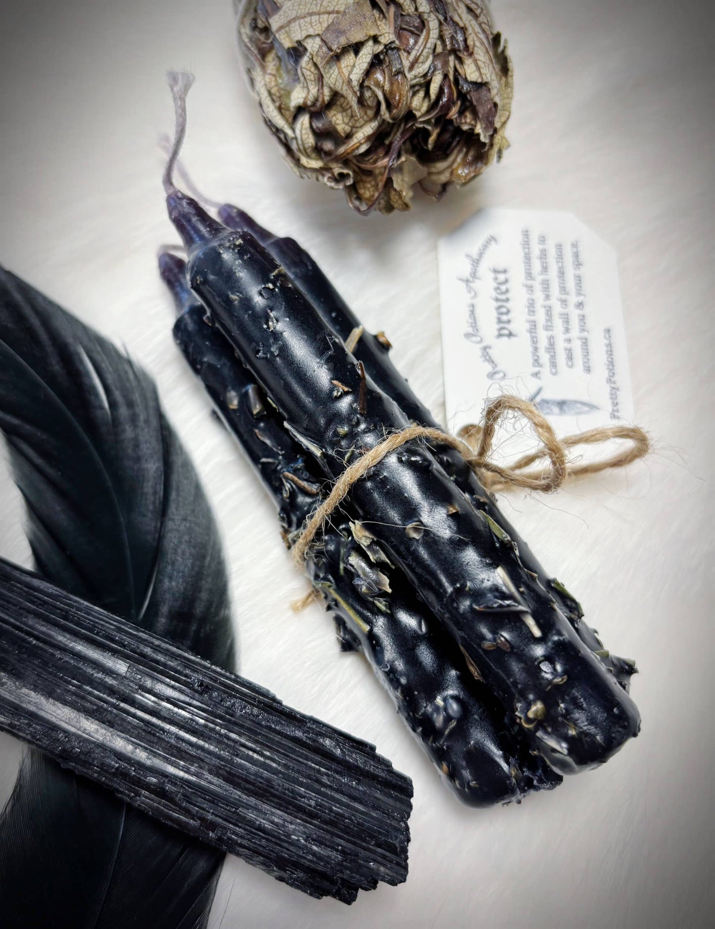 Spell Chime Candle Trios: Protect