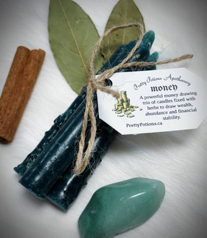 Spell Chime Candle Trios: Love