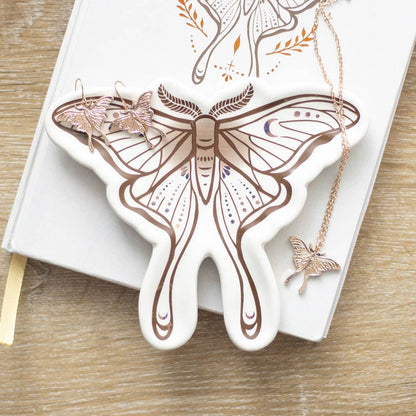 Luna Moth Ceramic Trinket Dish