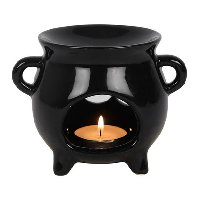 Gothic Triple Moon Cauldron Oil Burner and Wax Warmer