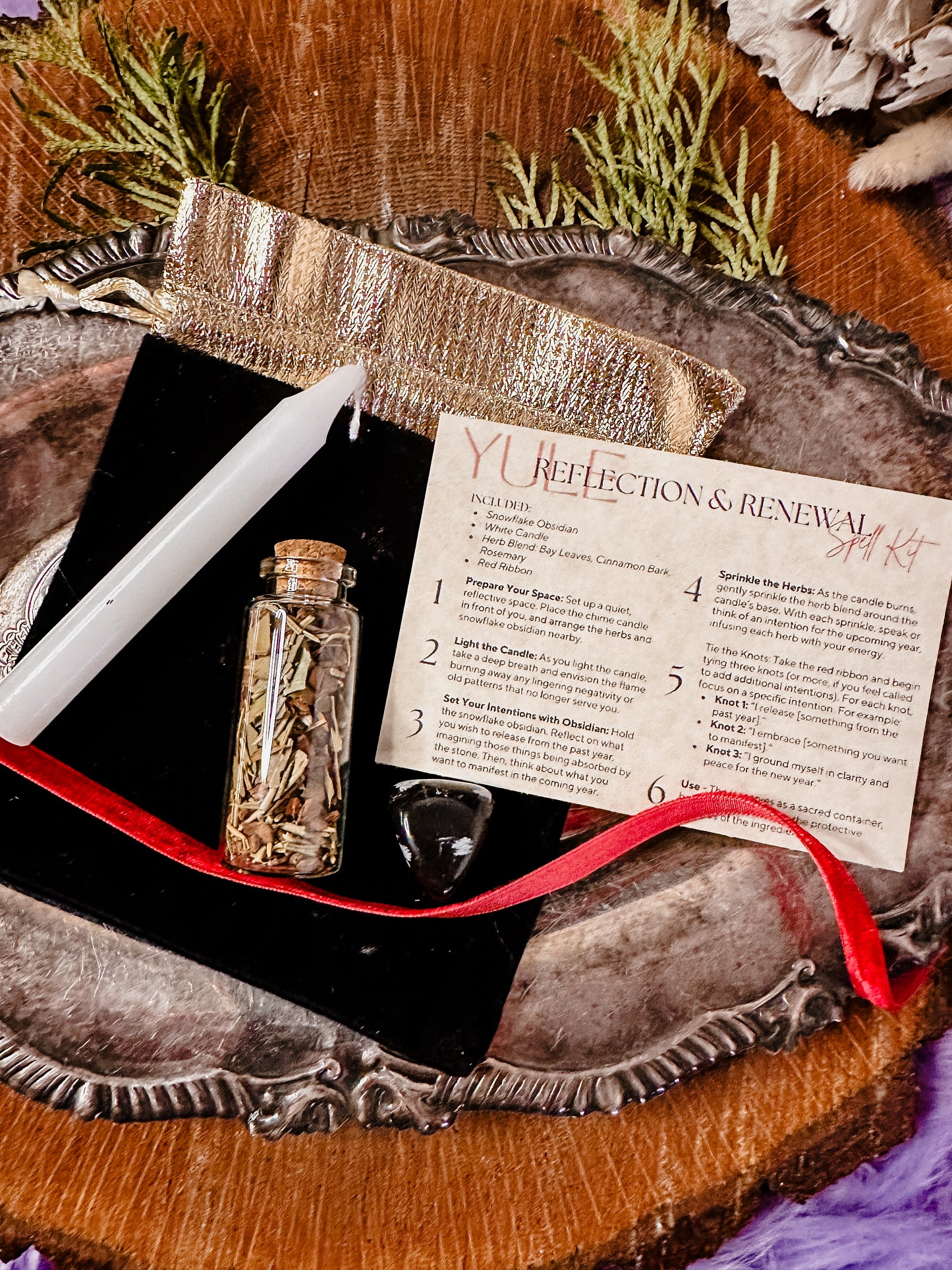 Yule Reflection and Renewal Spell Kit