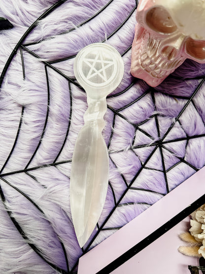 Selenite Athame