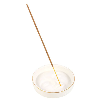 Moon Face Ceramic Incense Stick Holder