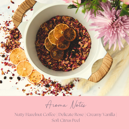 Be Chic Simmer Pot Mix, Natural Hazelnut Rose Aroma