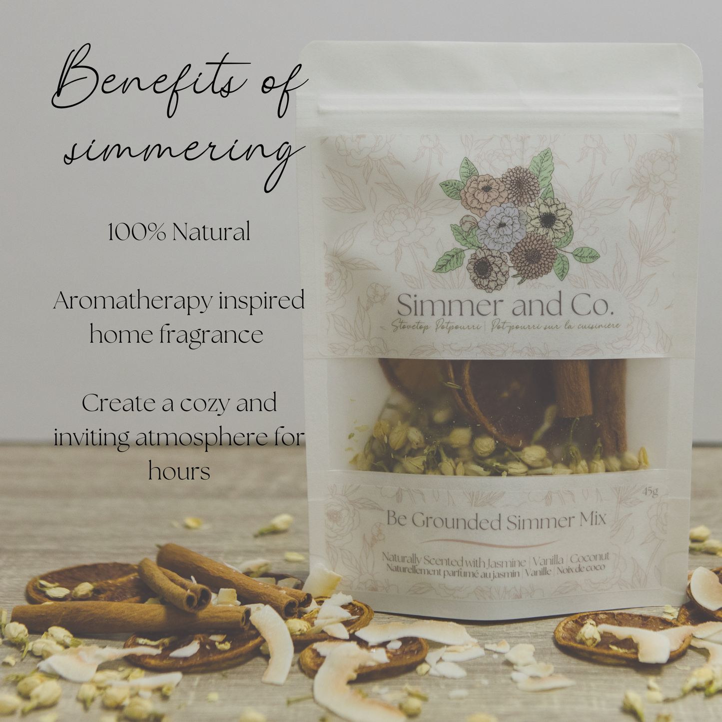 Be Grounded Simmer Pot Mix – 100% Natural Stovetop Potpourri