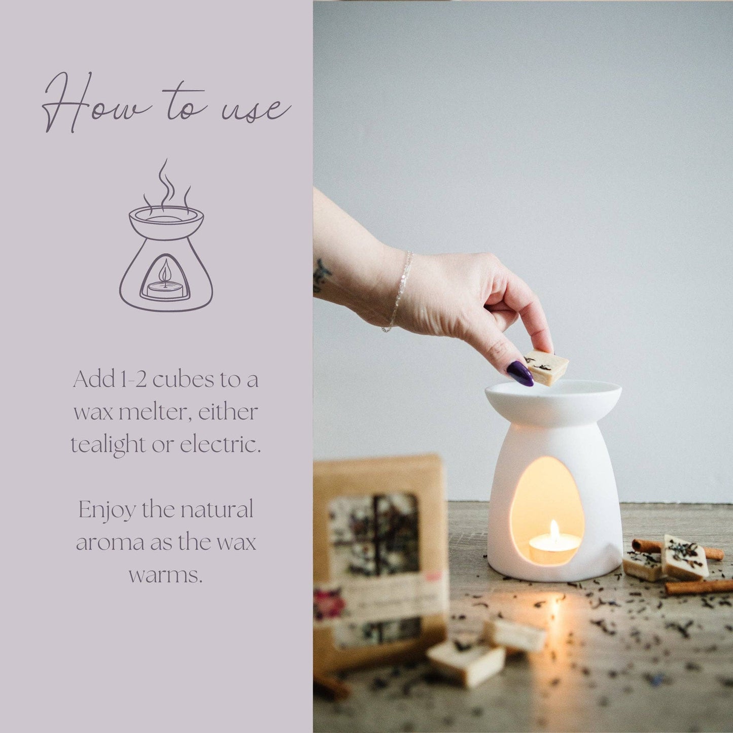 Be Glowing Simmer Melt, Botanical Scented Wax
