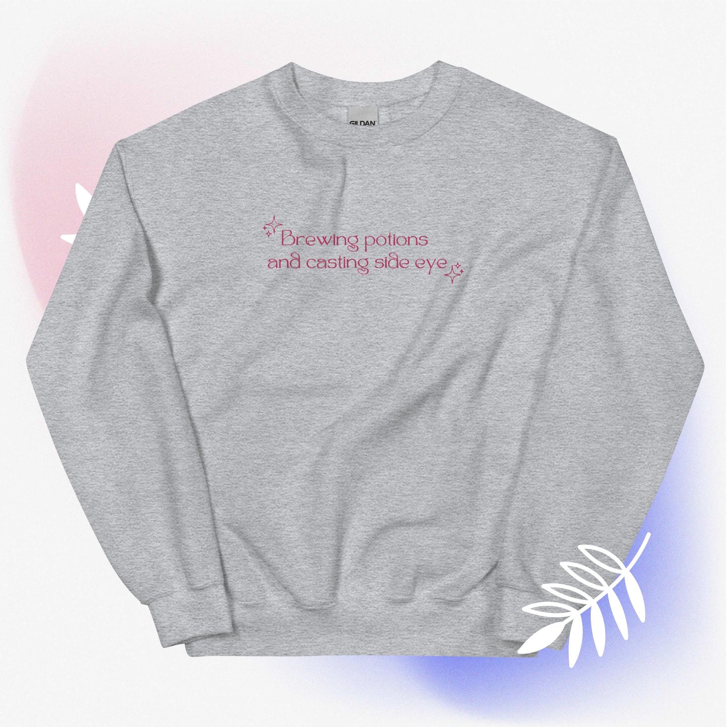 Brewing Potions Pink Stitch Sweatshirt