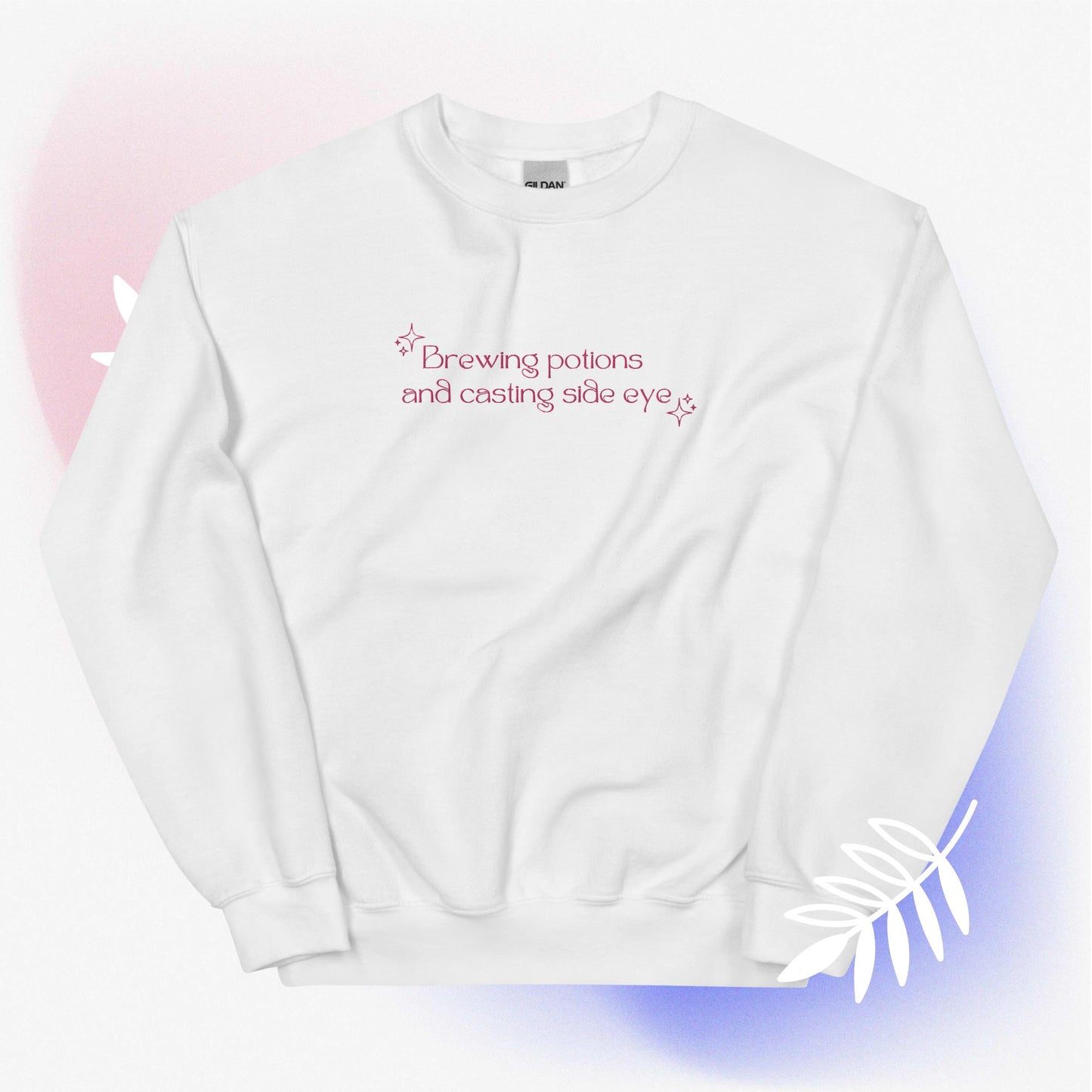 Brewing Potions Pink Stitch Sweatshirt