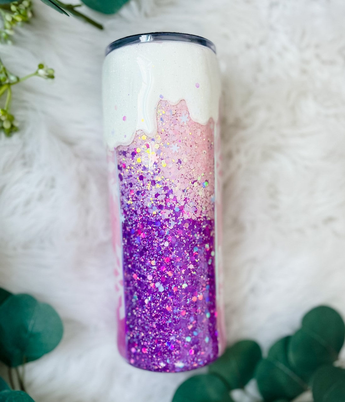 Pink & Purple Snowflake Drip - THEWOOWOOBOX