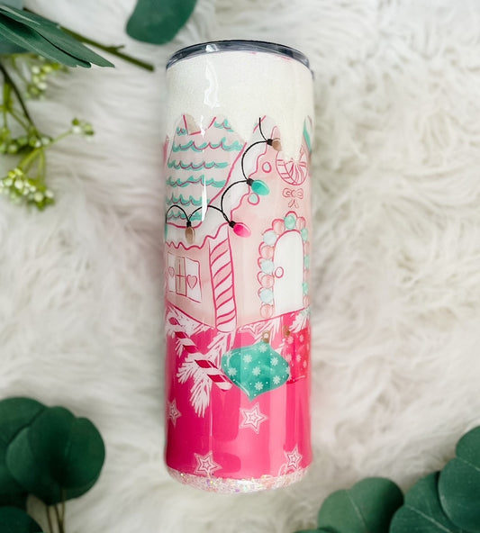 Gingerbread House Inspired Tumbler - THEWOOWOOBOX